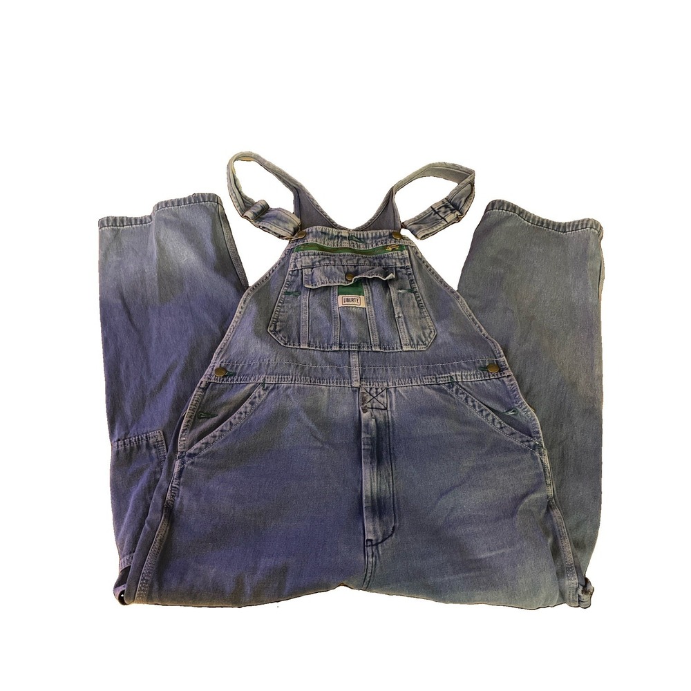 Vintage Liberty Work Carpenter Farm Overalls Men's 36X26 Distressed * Worn*